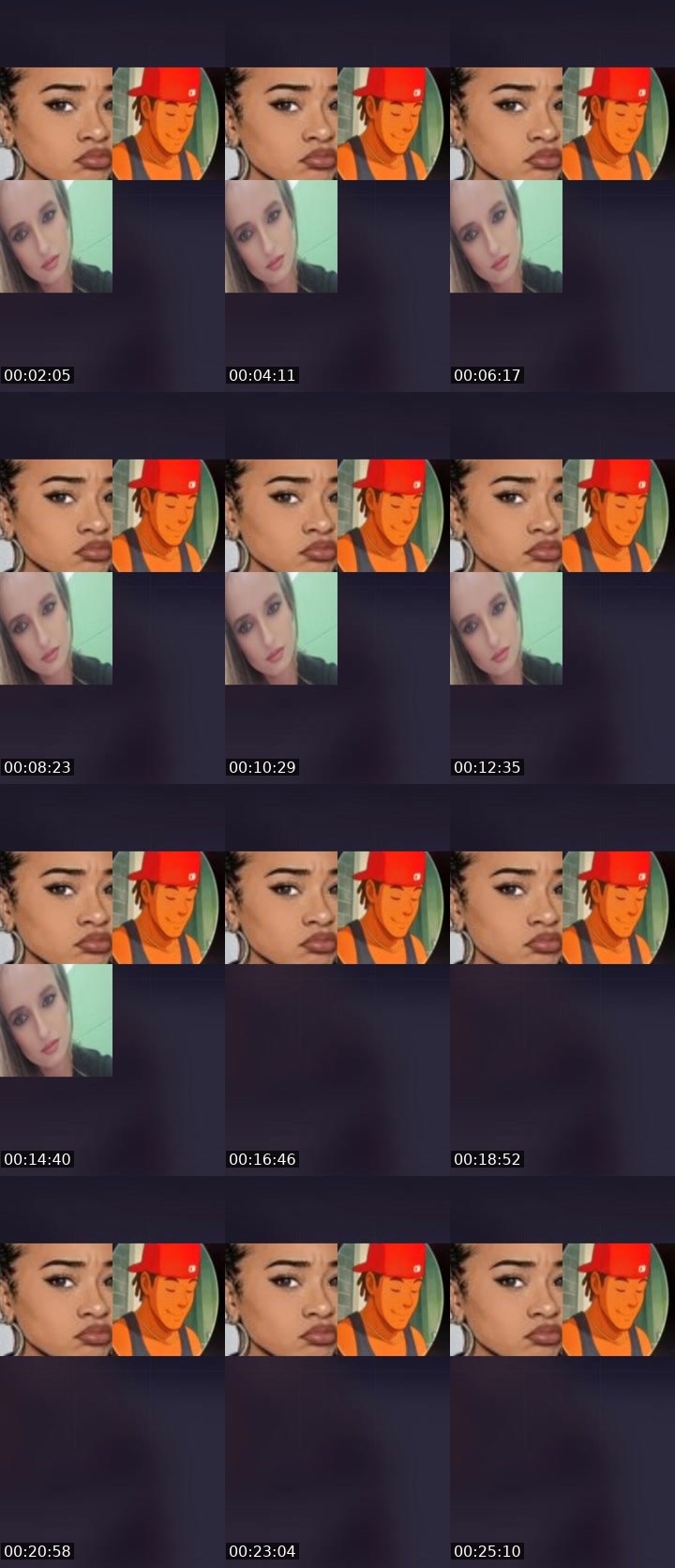Contact-sheet preview of 🧐Angel🎀's Liveme recording