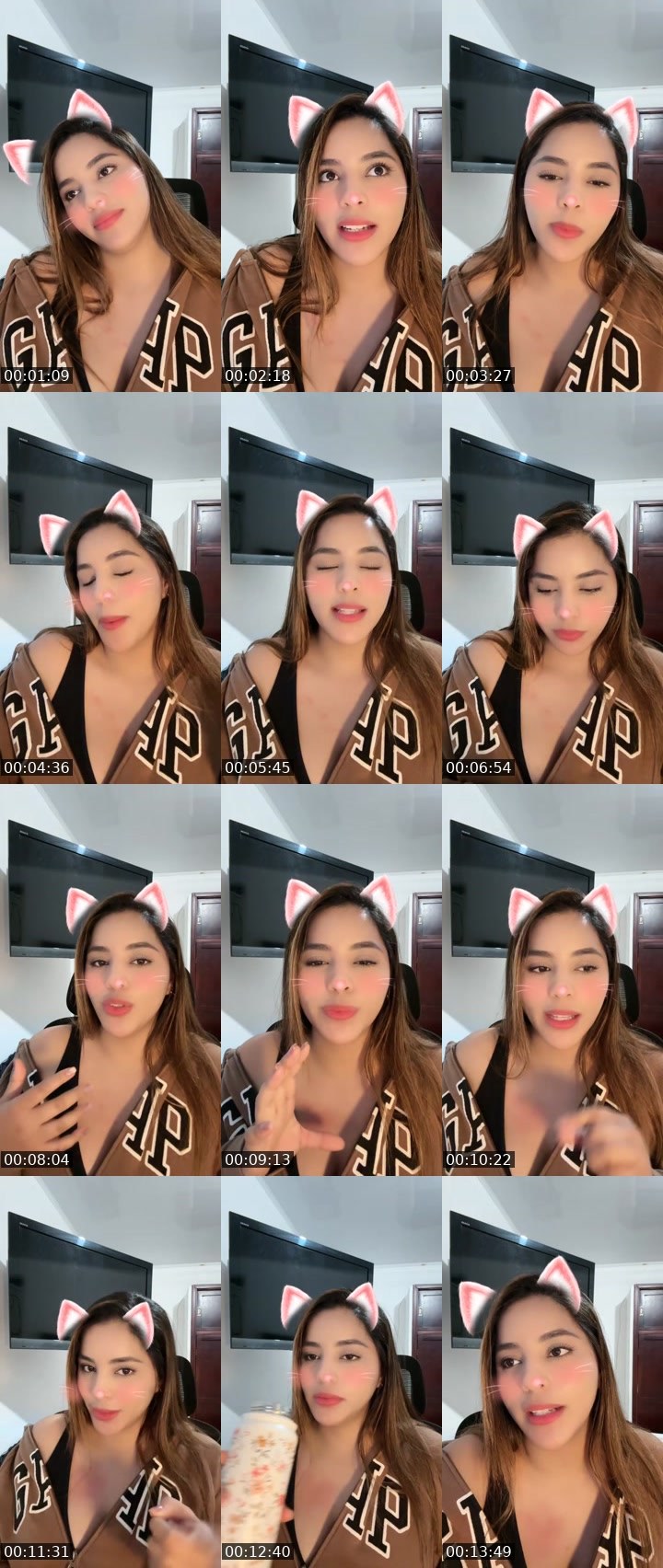Contact-sheet preview of 𓅓𝓣𝓪𝓽𝓲☁️🧸's Liveme recording