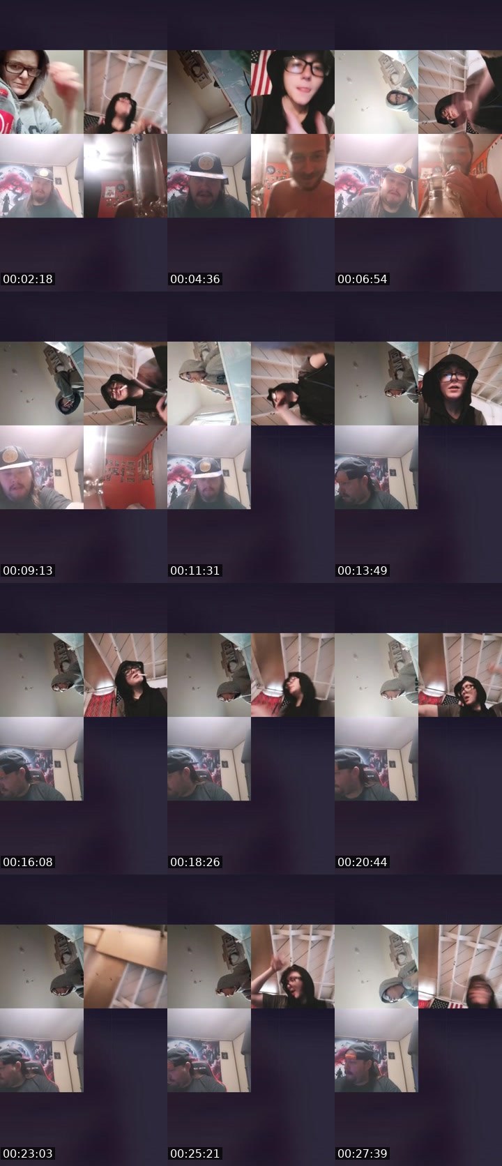 Contact-sheet preview of little miss red's Liveme recording