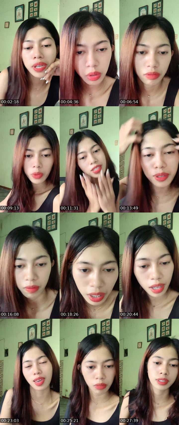 Contact-sheet preview of famee gups's Liveme recording