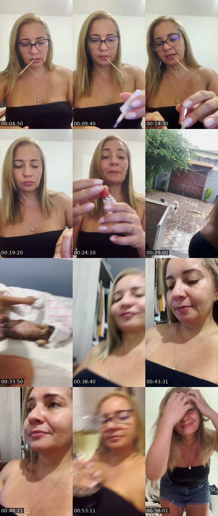 Contact-sheet preview of Allice Ella 🔥⃤'s Liveme recording