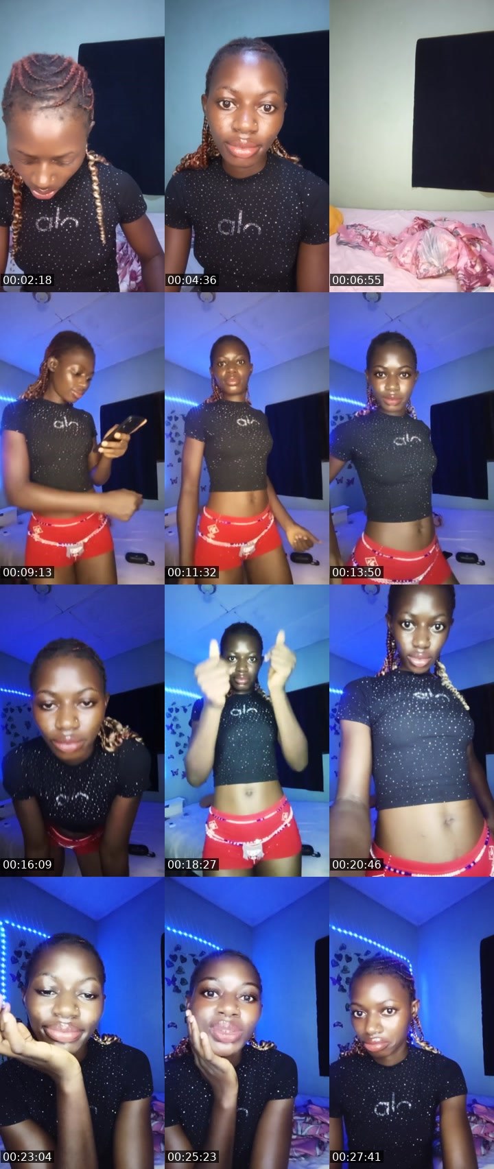 Contact-sheet preview of bhagyamelish🎯's Liveme recording
