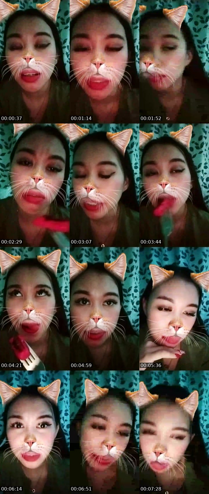 Contact-sheet preview of 👾👸𝒲enxy🍂's Liveme recording