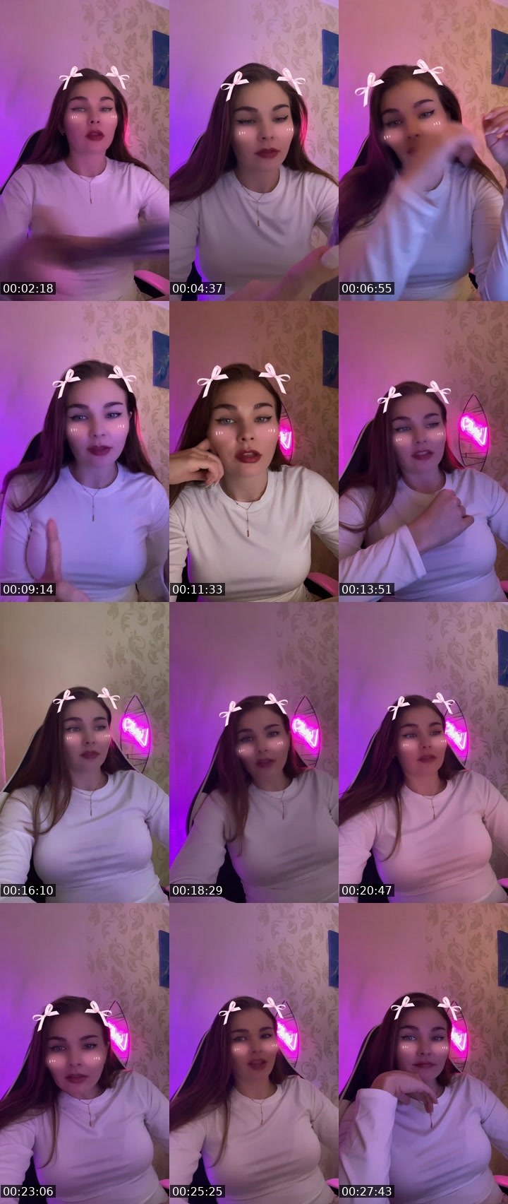 Contact-sheet preview of 🔚's Liveme recording