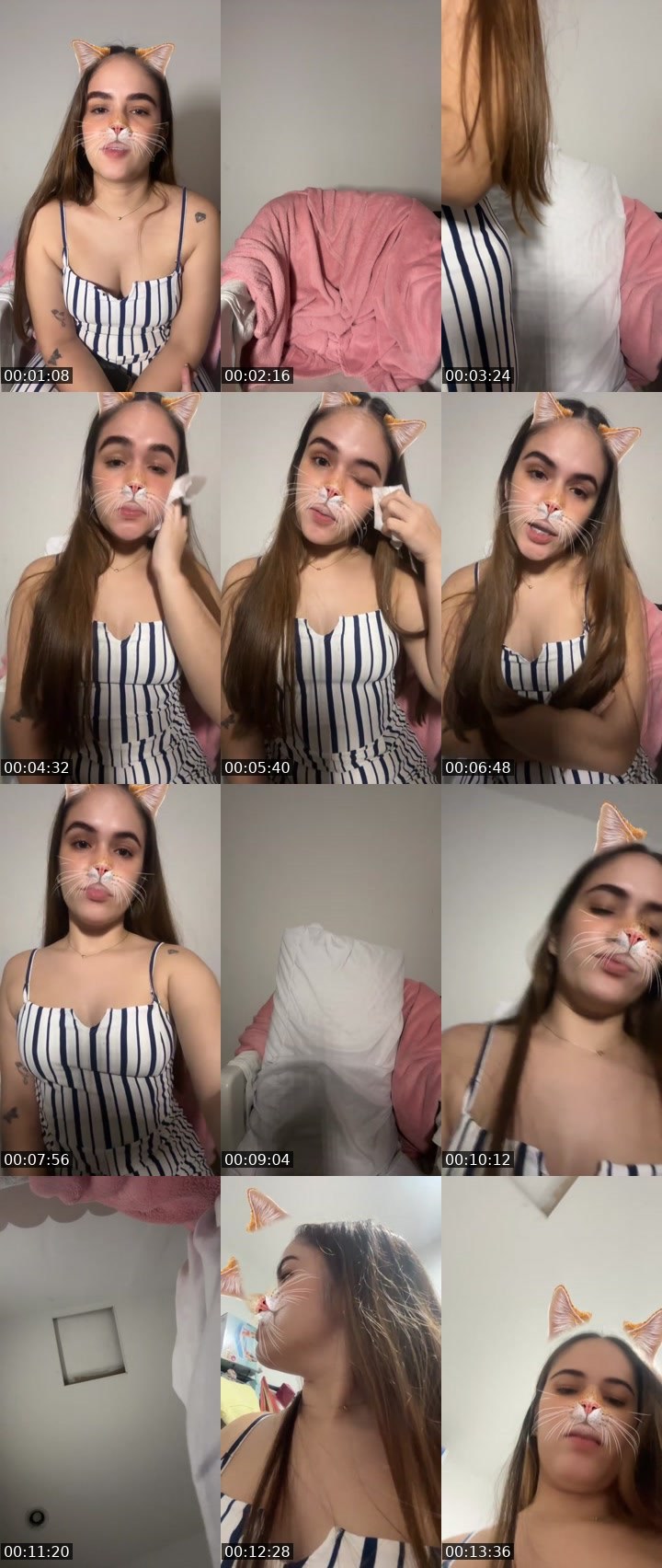 Contact-sheet preview of ✮⋆˙Paola🌸🧸's Liveme recording