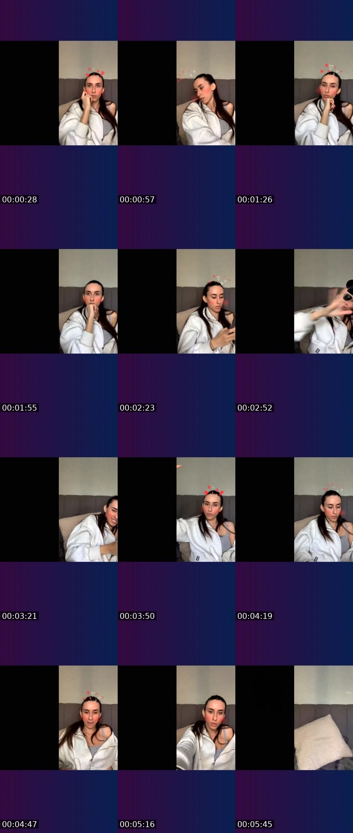 Contact-sheet preview of InsomniA.❤️‍🔥✨'s Liveme recording