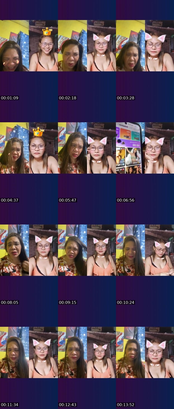 Contact-sheet preview of 🥰SAGIE😘's Liveme recording
