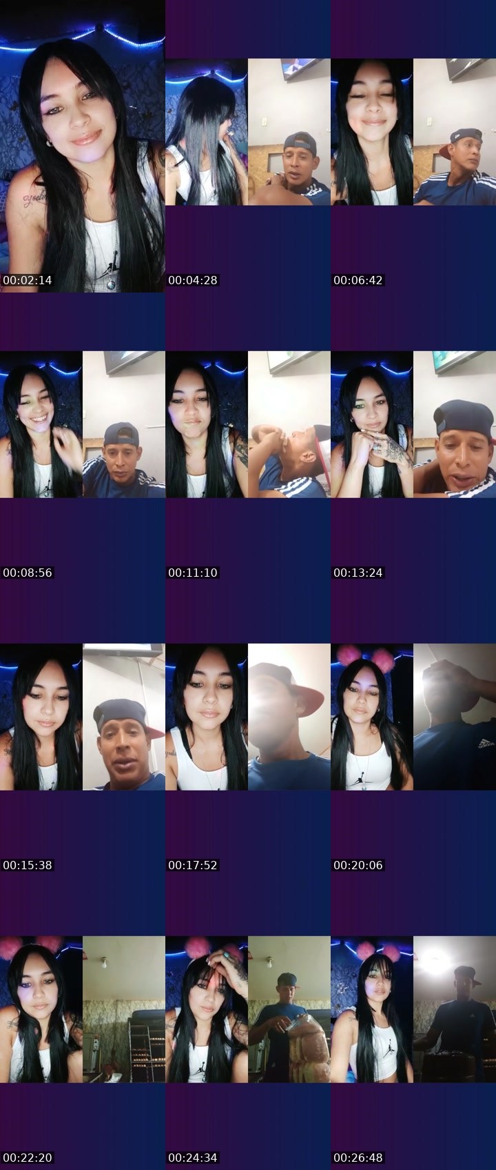 Contact-sheet preview of 👑⃤Luz🧸💜's Liveme recording