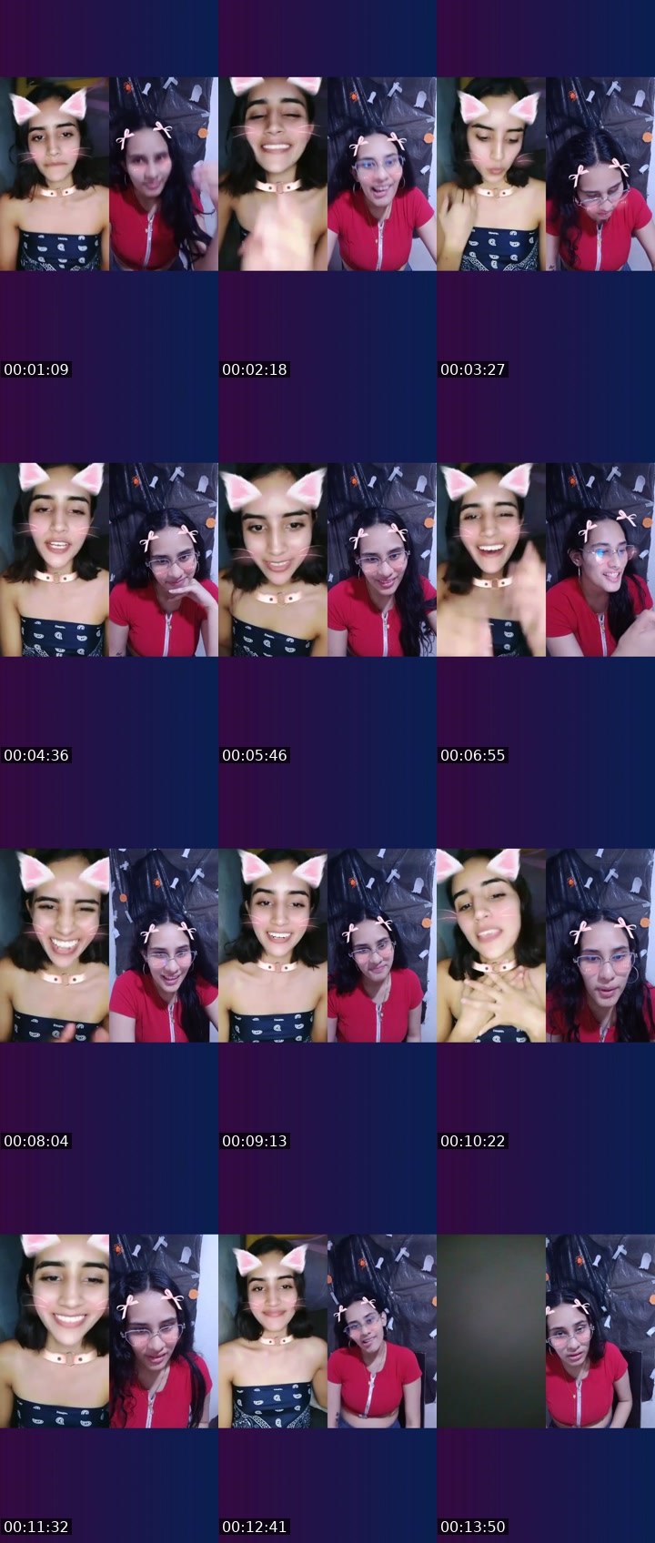 Contact-sheet preview of 🫧🌪️Ashley.P 🔥's Liveme recording