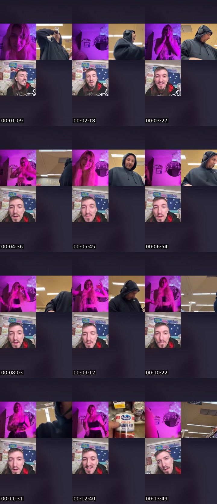 Contact-sheet preview of Lala.Lee's Liveme recording