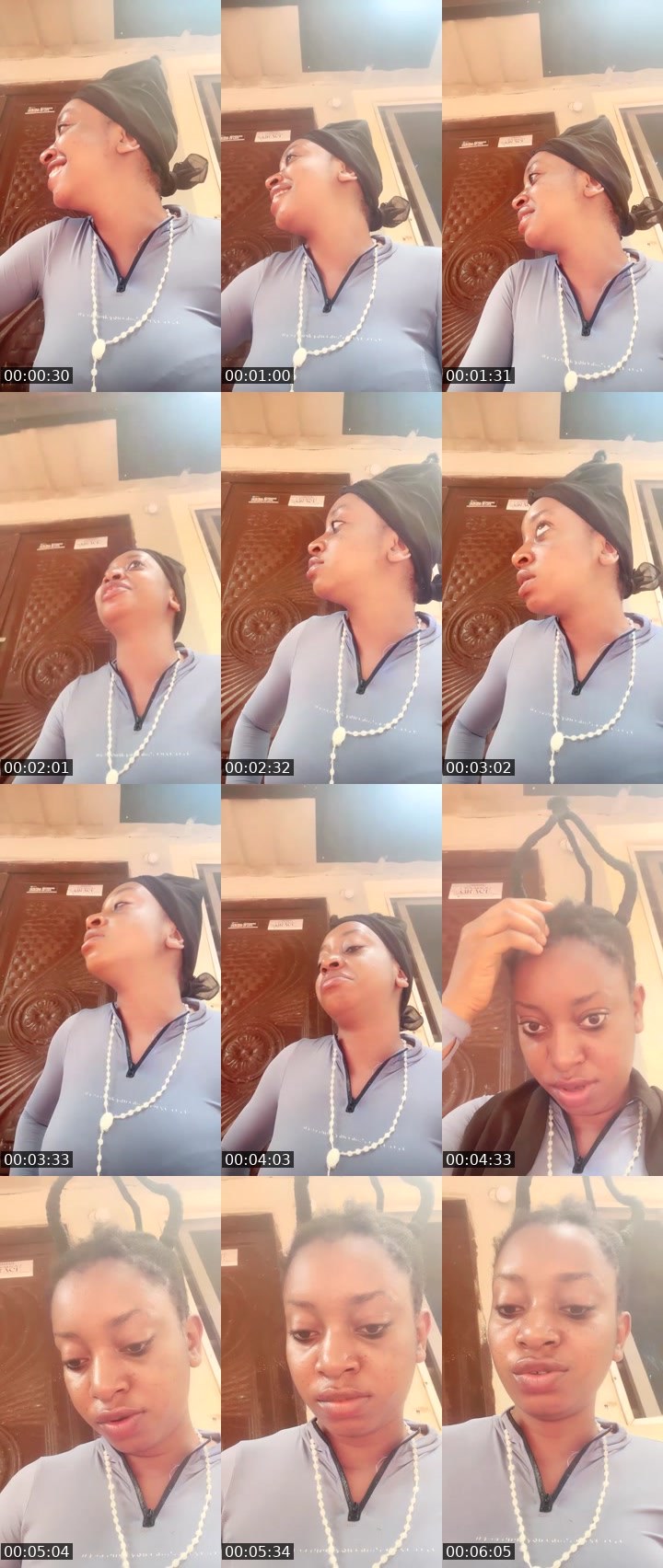 Contact-sheet preview of MistyQueen's Liveme recording