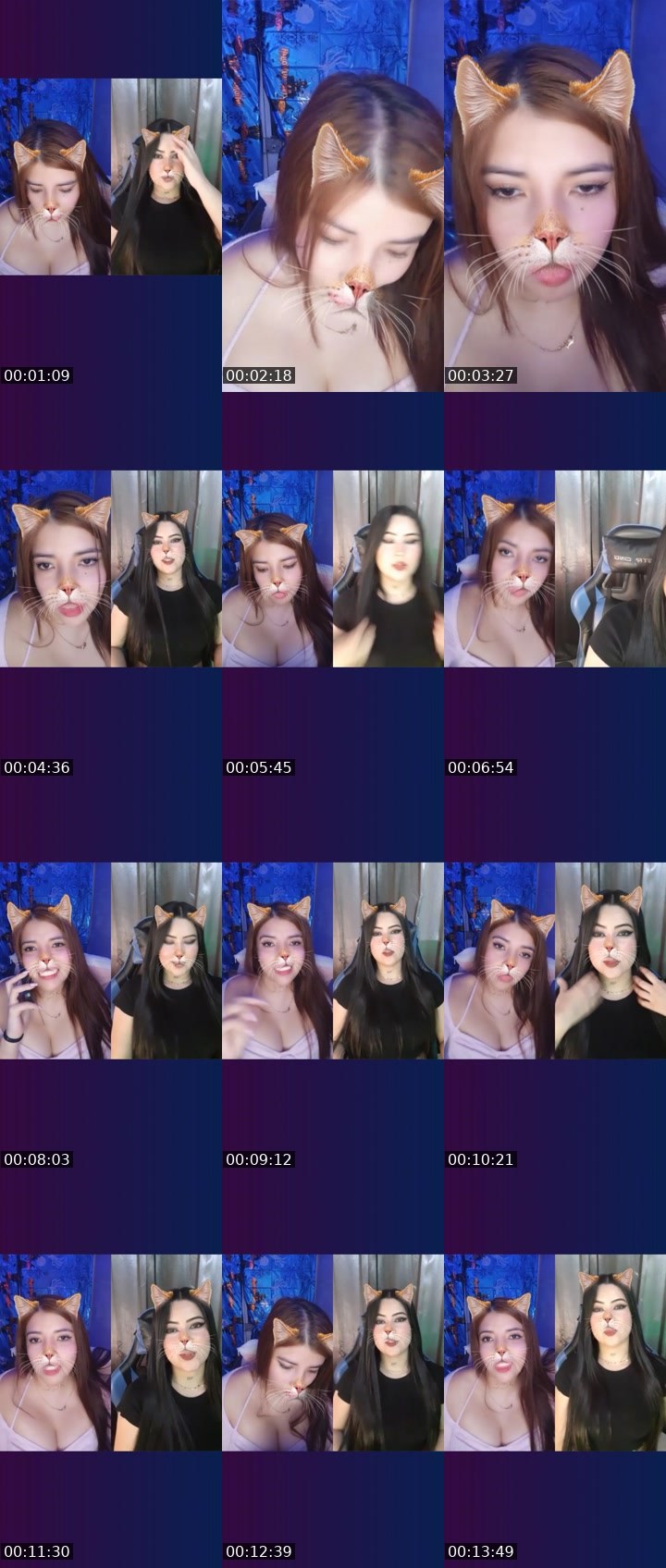 Contact-sheet preview of 🌐Ⓝⓐⓣⓐ's Liveme recording