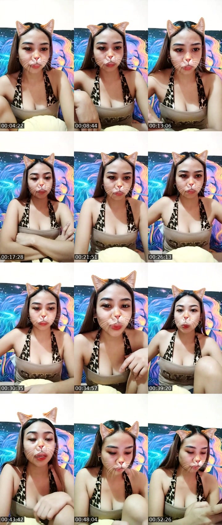 Contact-sheet preview of TA⃟🪽 cHu💋's Liveme recording
