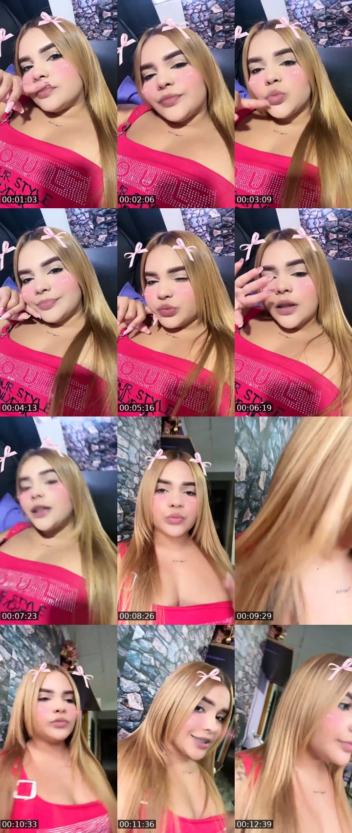Contact-sheet preview of 😝Katerine☁️'s Liveme recording