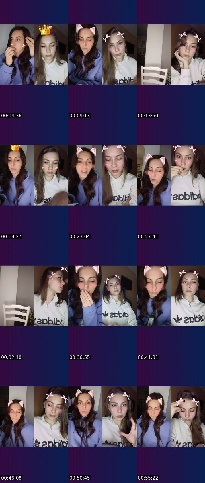 Contact-sheet preview of 💯Oly's Liveme recording