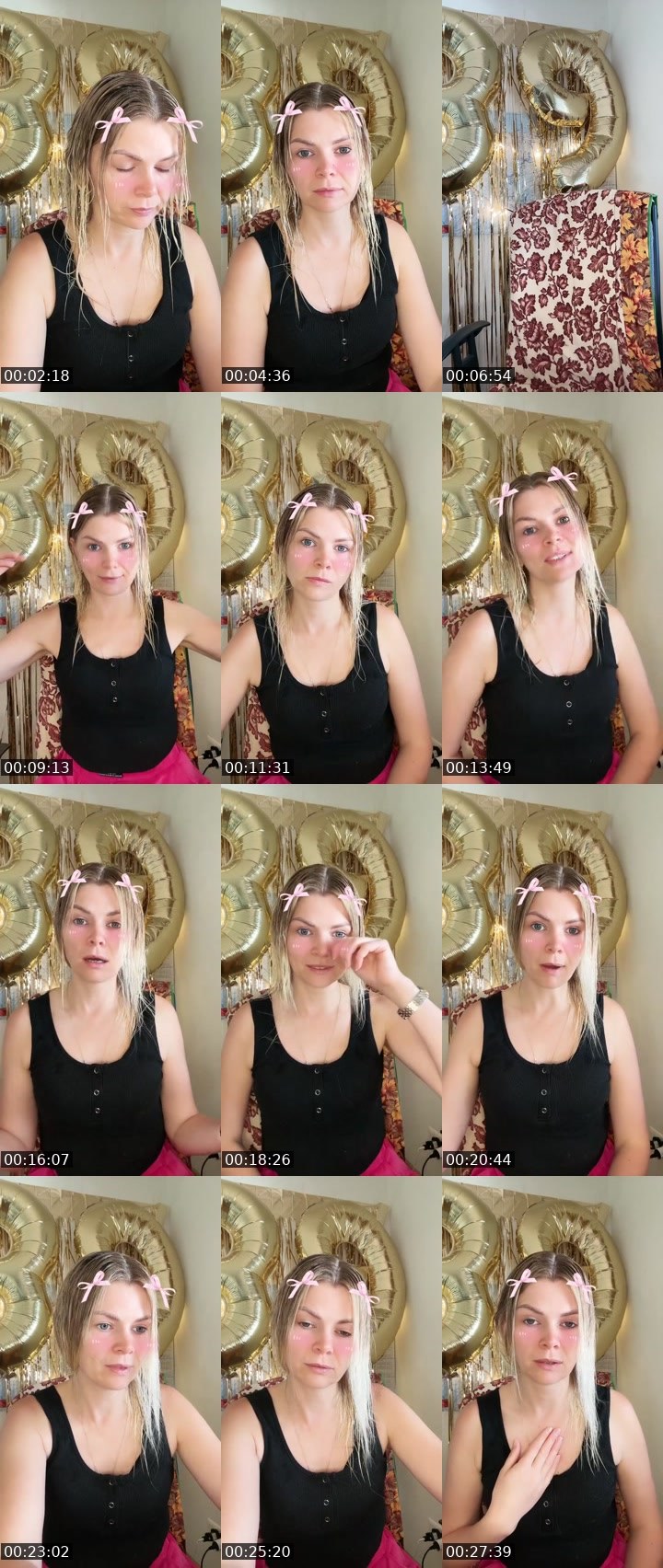 Contact-sheet preview of 🐨HELEN ㋡19🏔️'s Liveme recording