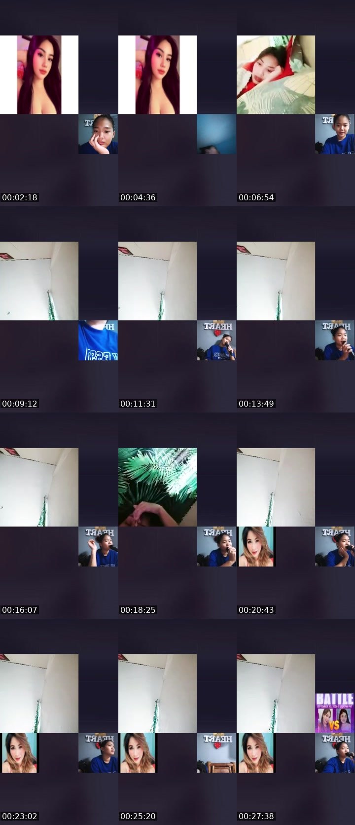 Contact-sheet preview of 👸🏻𝑀𝒶𝓎𝓊𝓂𝒾🍓's Liveme recording