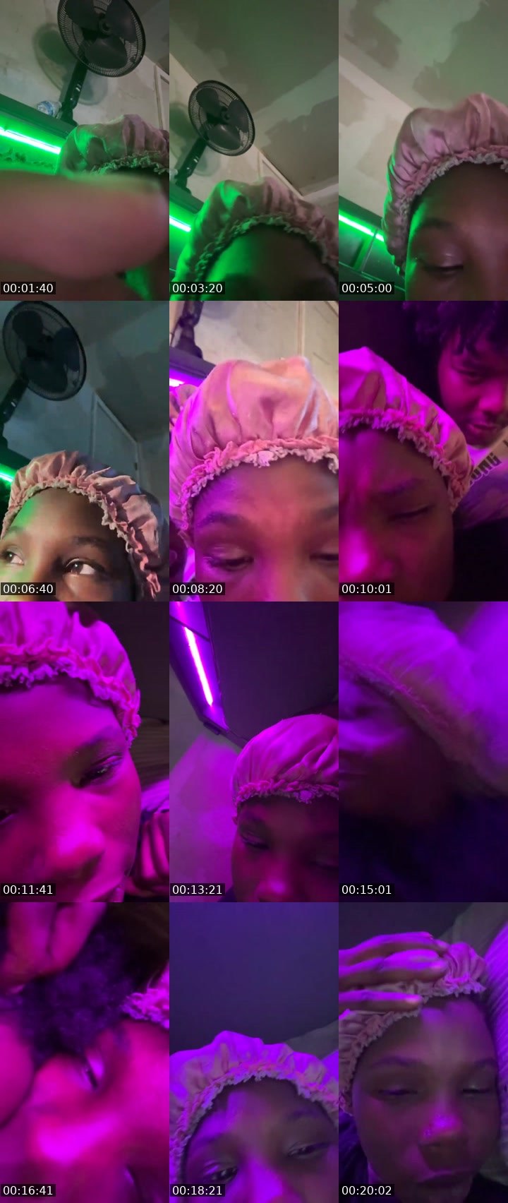 Contact-sheet preview of Sayshaa's Liveme recording