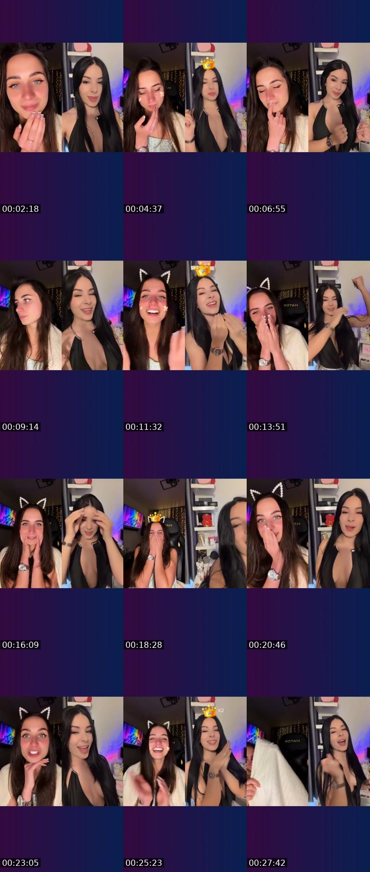 Contact-sheet preview of 𝐸𝓂𝓂𝒾𝒯𝓇𝒶𝒾𝓁🐾's Liveme recording