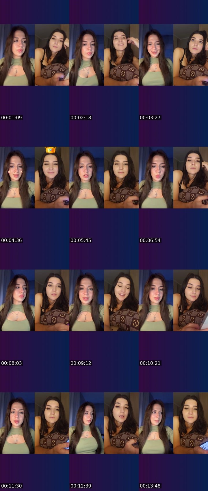 Contact-sheet preview of Tata25's Liveme recording