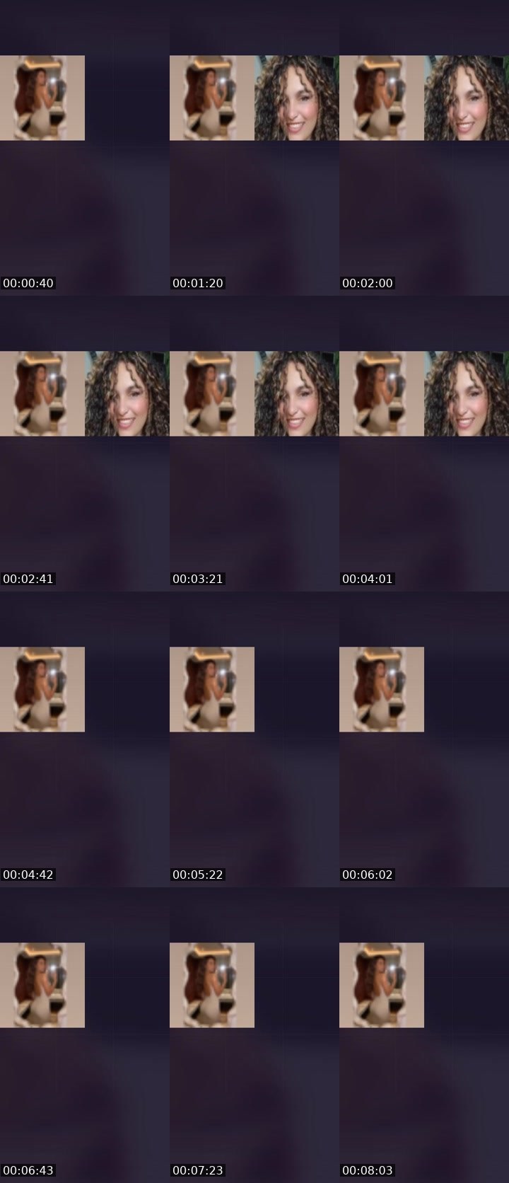 Contact-sheet preview of Maeva 🥂's Liveme recording