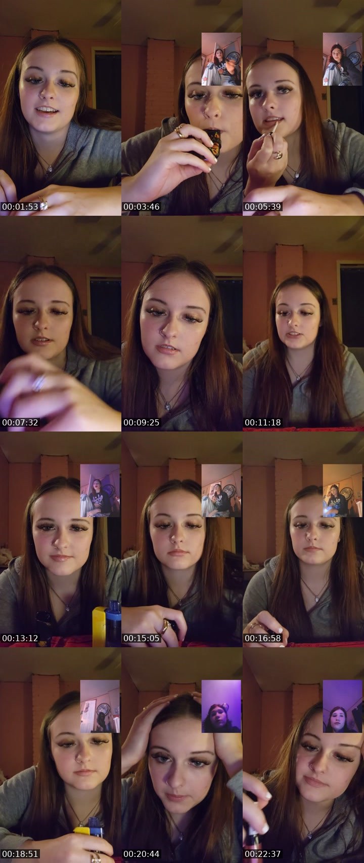 Contact-sheet preview of Chas.faith's Liveme recording