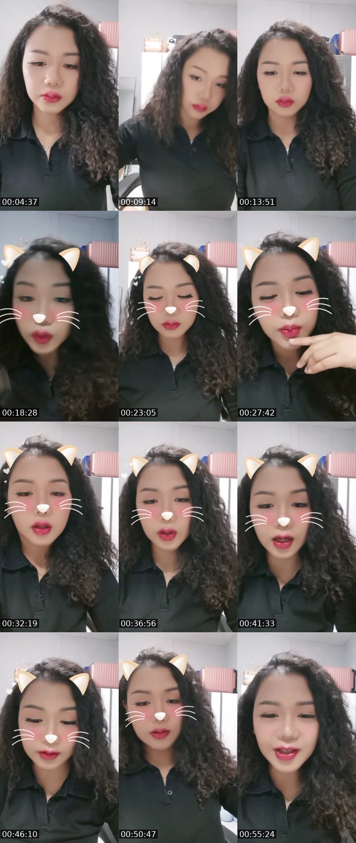 Contact-sheet preview of 𖤐MeiMei♡愛🌐's Liveme recording