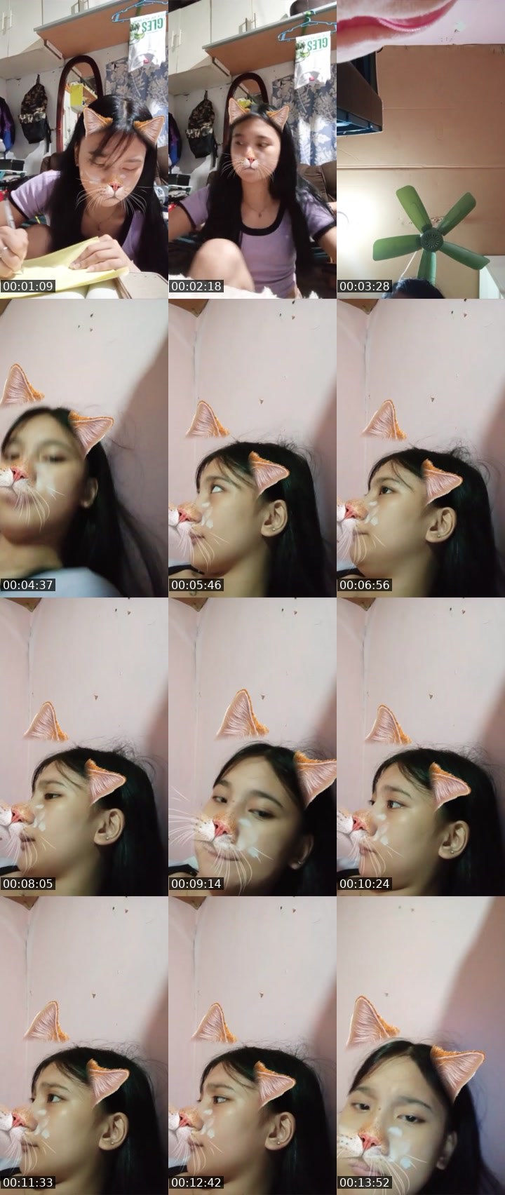 Contact-sheet preview of 2k ㋡👸🏻lei🍓's Liveme recording