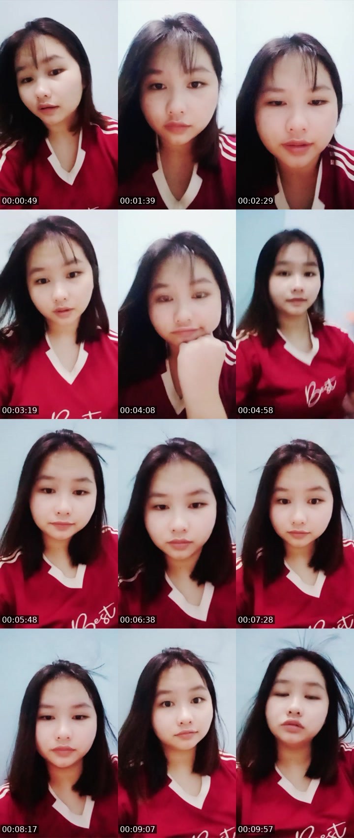 Contact-sheet preview of pon219's Liveme recording