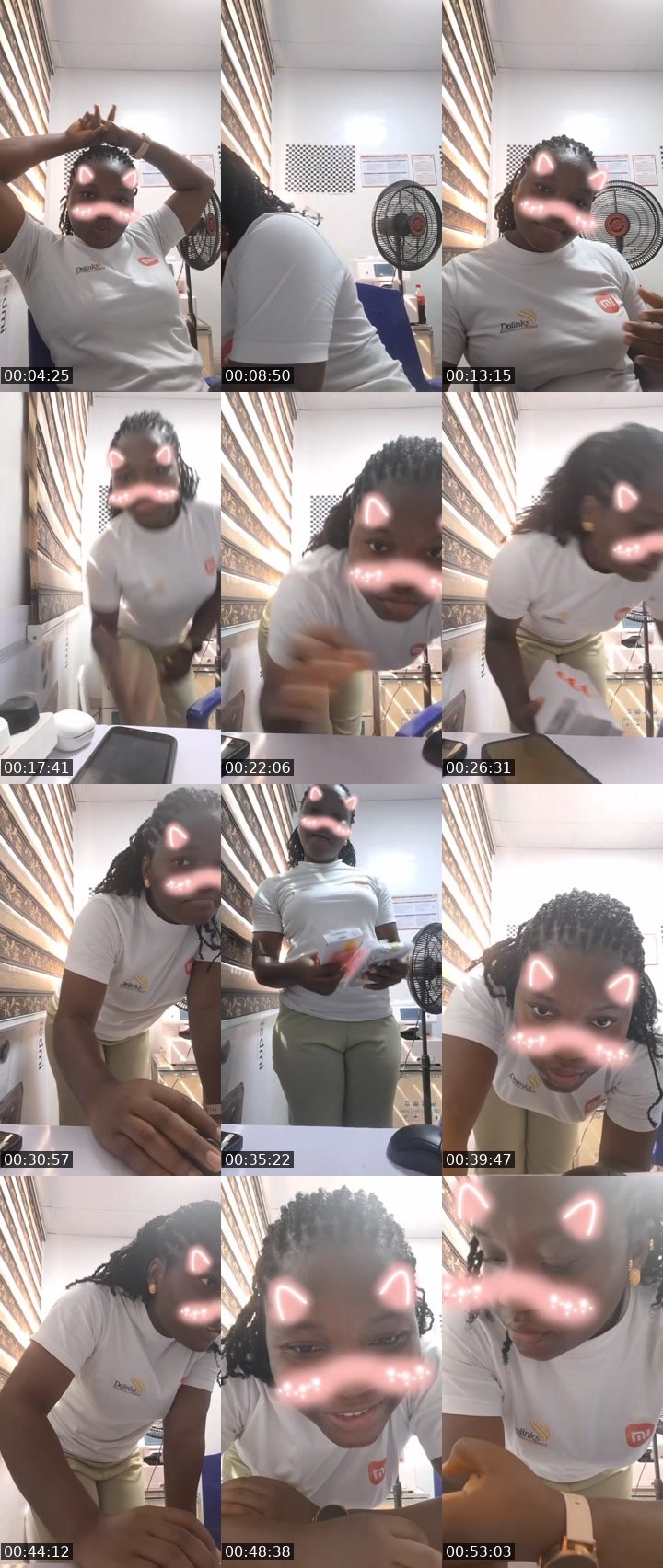 Contact-sheet preview of Nymah's Liveme recording