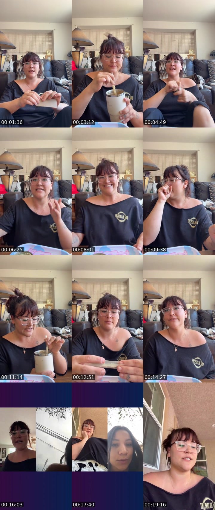 Contact-sheet preview of realjamiexo's Liveme recording