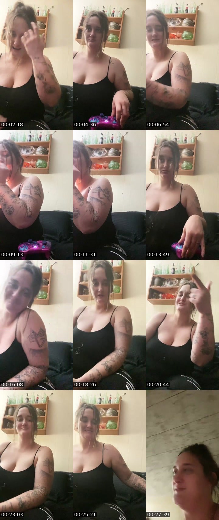 Contact-sheet preview of Prettycurls's Liveme recording