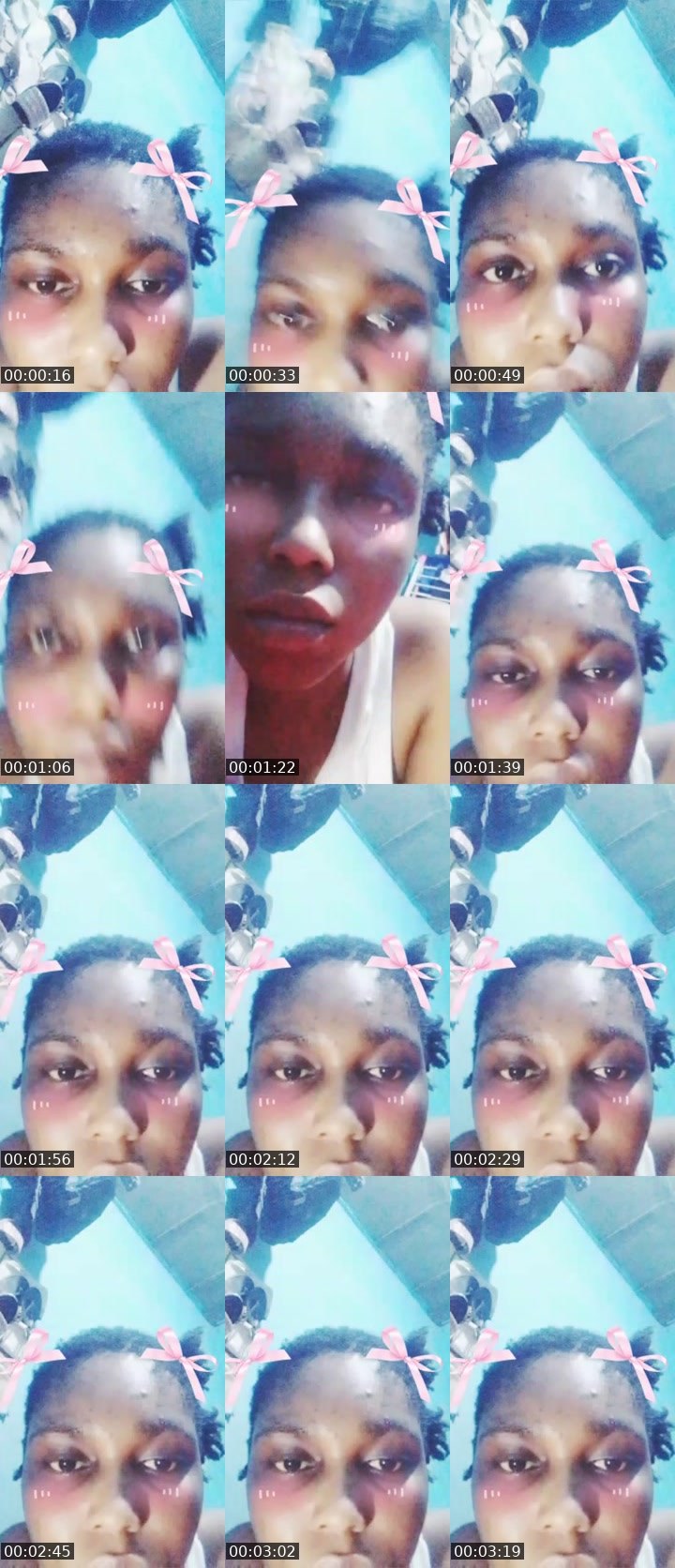 Contact-sheet preview of Marbel Uba's Liveme recording