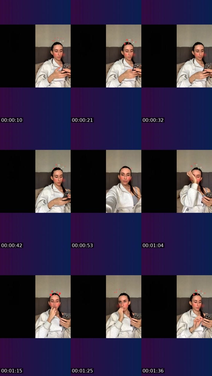 Contact-sheet preview of InsomniA.❤️‍🔥✨'s Liveme recording