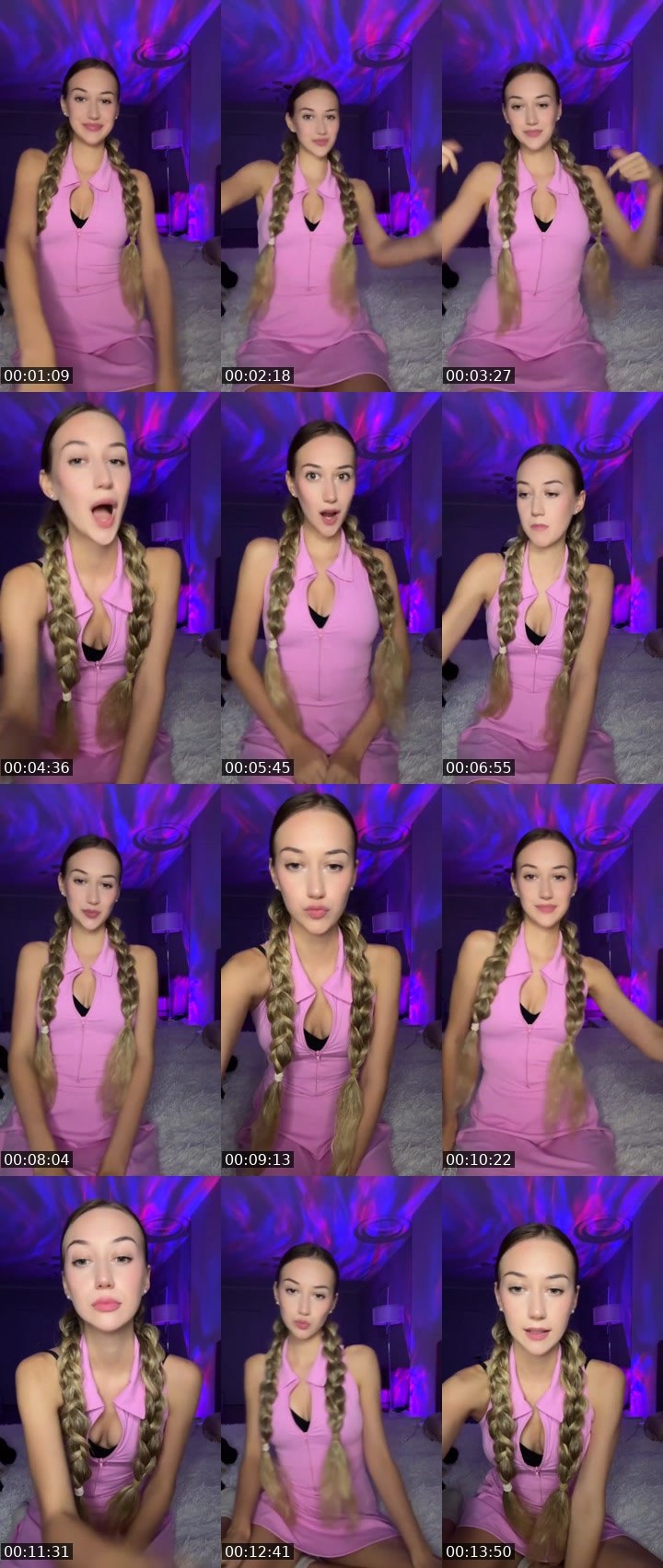 Contact-sheet preview of 51k🍬ʟᴀᴅʏʙᴀʀʙɪᴇ🍬's Liveme recording