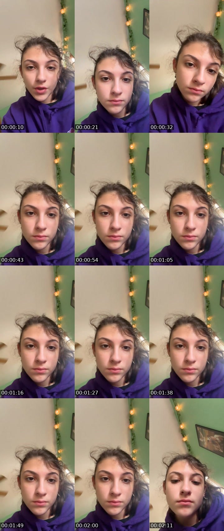 Contact-sheet preview of Freya Skye forever12's Liveme recording