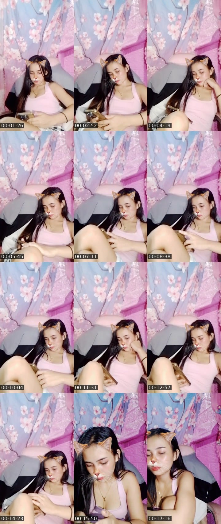 Contact-sheet preview of 2k👸Jess🦄's Liveme recording
