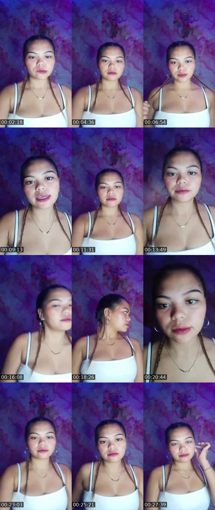 Contact-sheet preview of 👸Chloe🦄(NP)'s Liveme recording