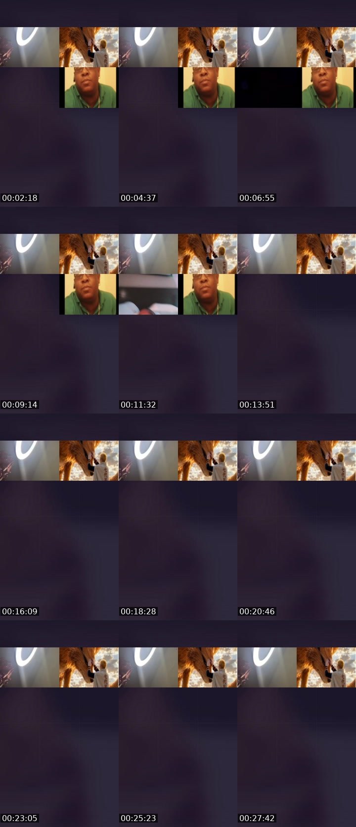 Contact-sheet preview of CHRIStina🐝's Liveme recording