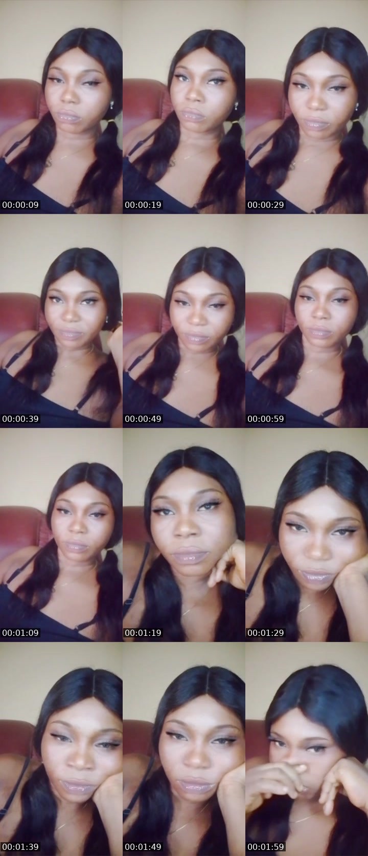 Contact-sheet preview of 🎭🩷Agoddess454T's Liveme recording