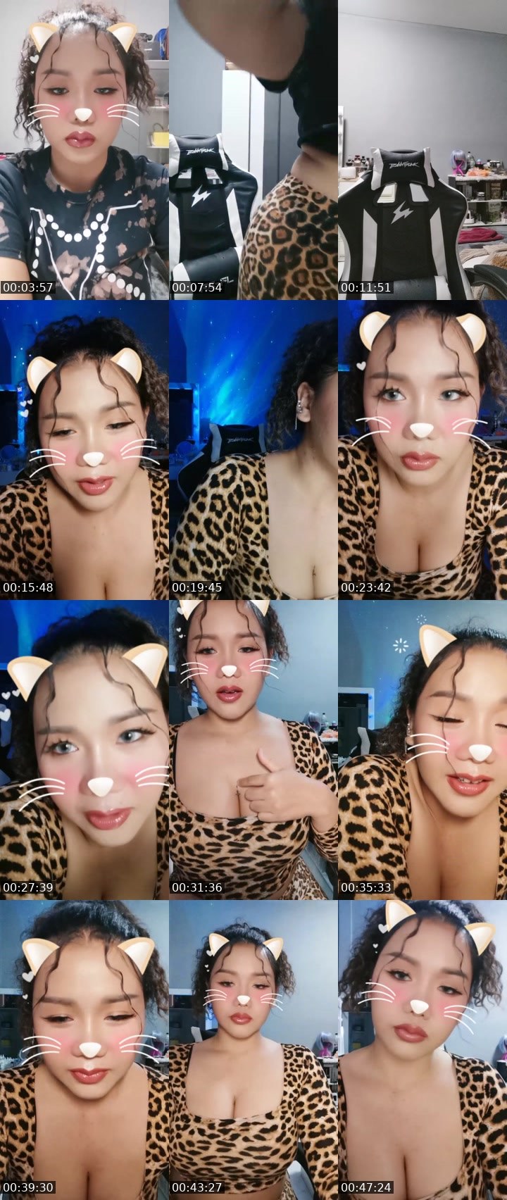 Contact-sheet preview of ♡メイメイMeiMei愛's Liveme recording