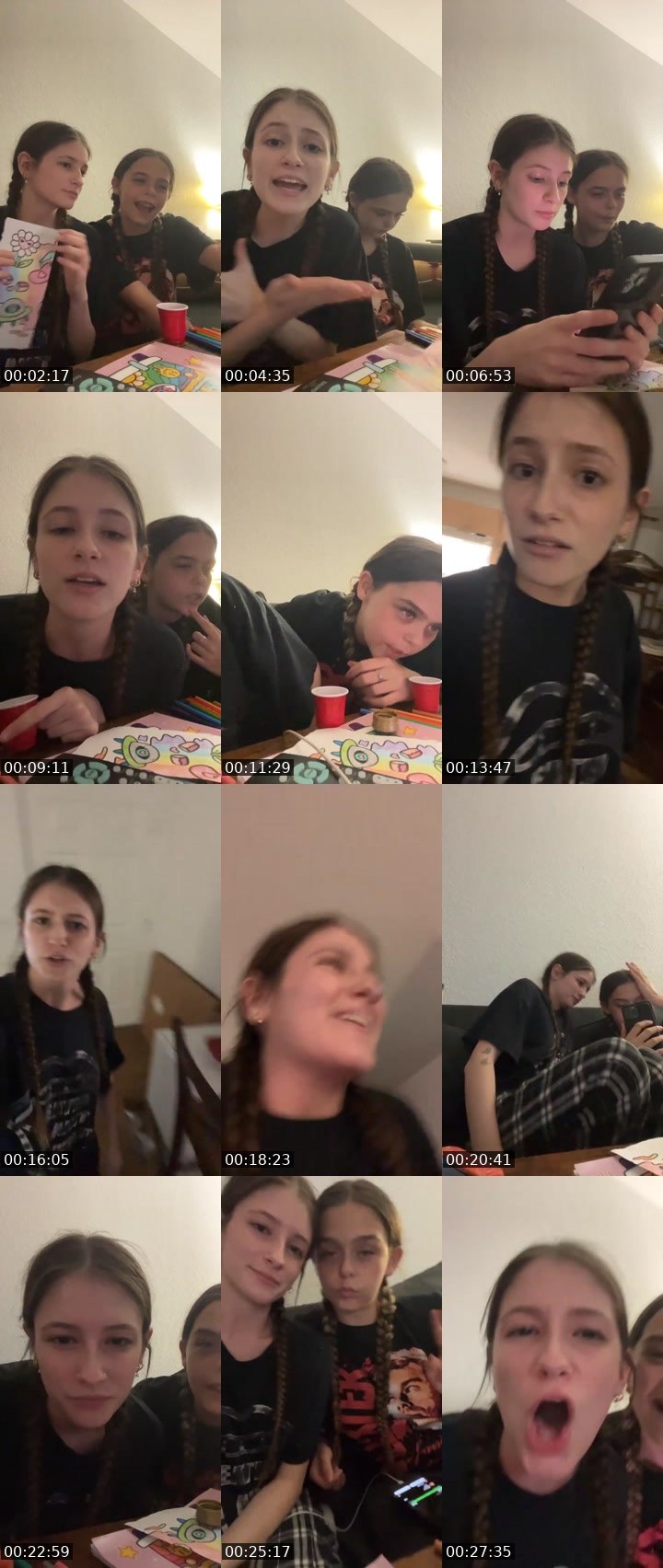 Contact-sheet preview of Allison420's Liveme recording