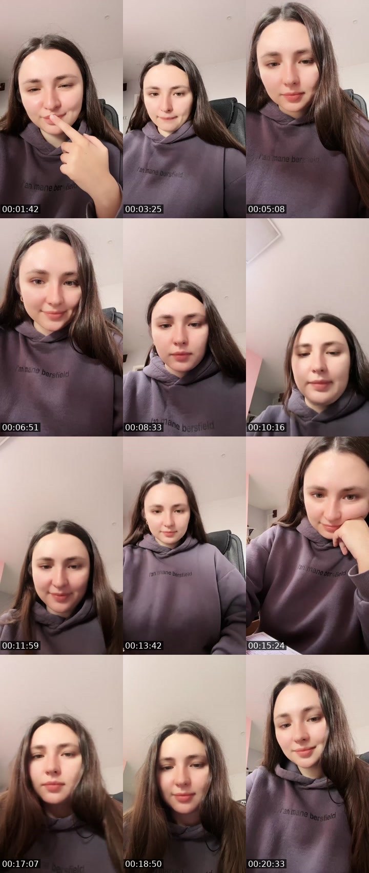 Contact-sheet preview of Hubabooba's Liveme recording