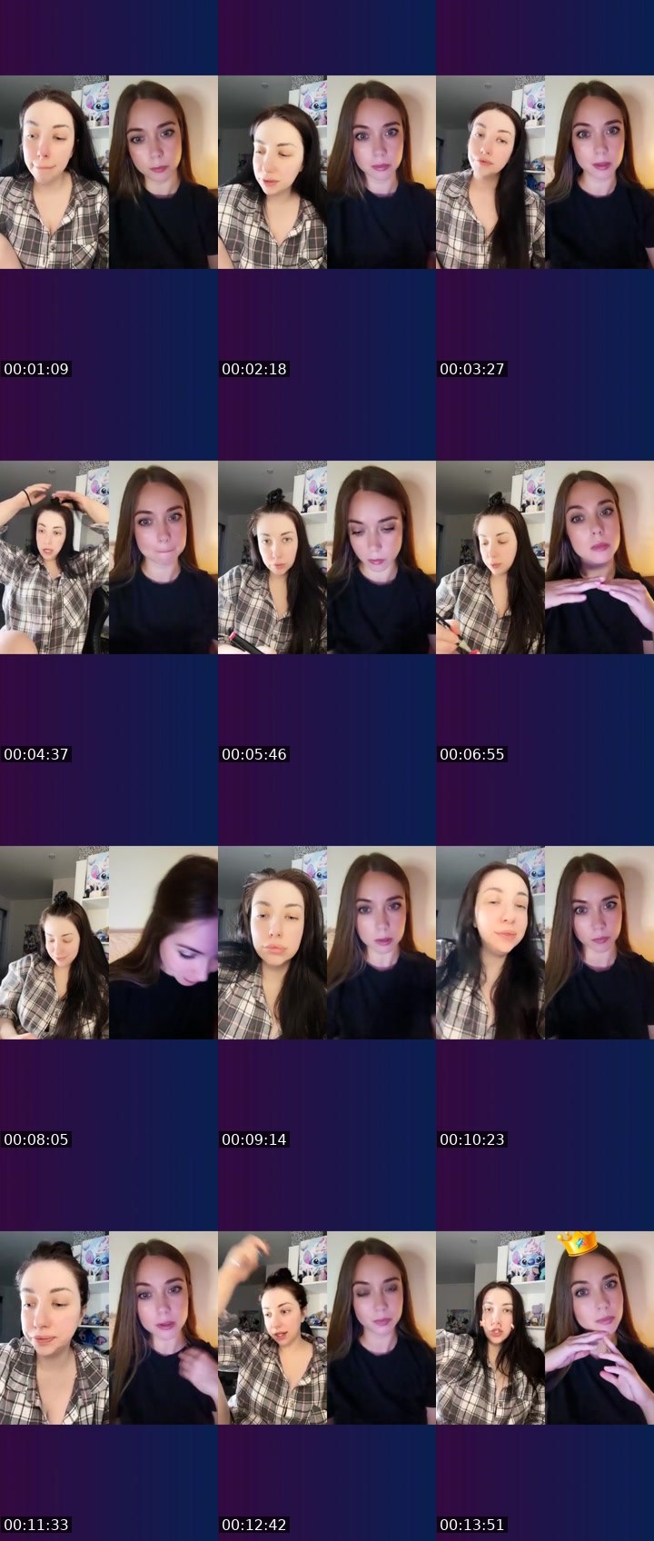 Contact-sheet preview of Victoria🇷🇺's Liveme recording