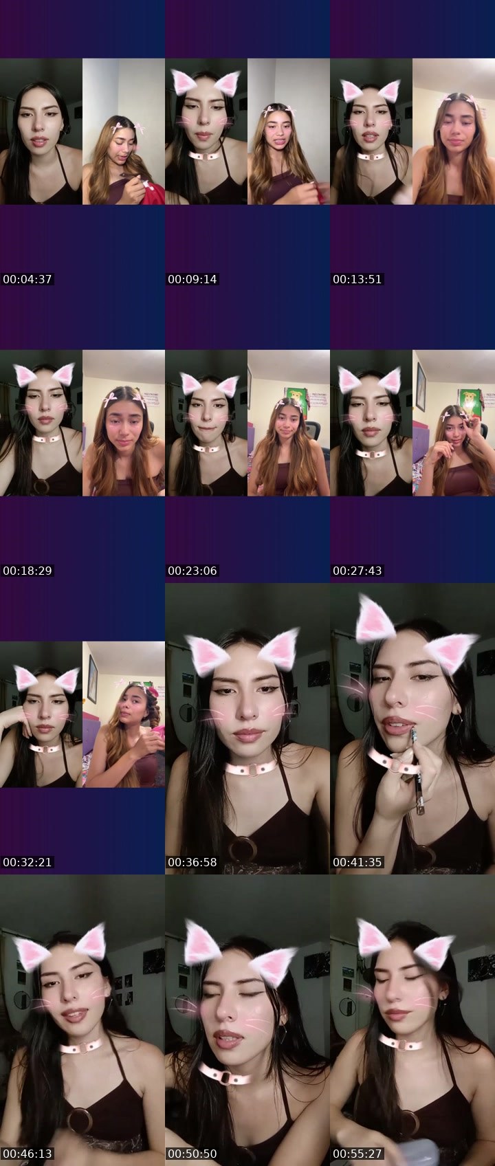 Contact-sheet preview of 🦋💫 Mila_22's Liveme recording