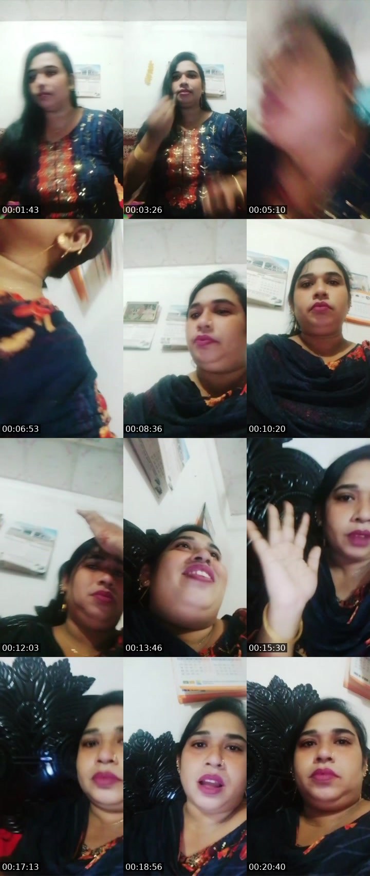 Contact-sheet preview of Angel Arohi's Liveme recording