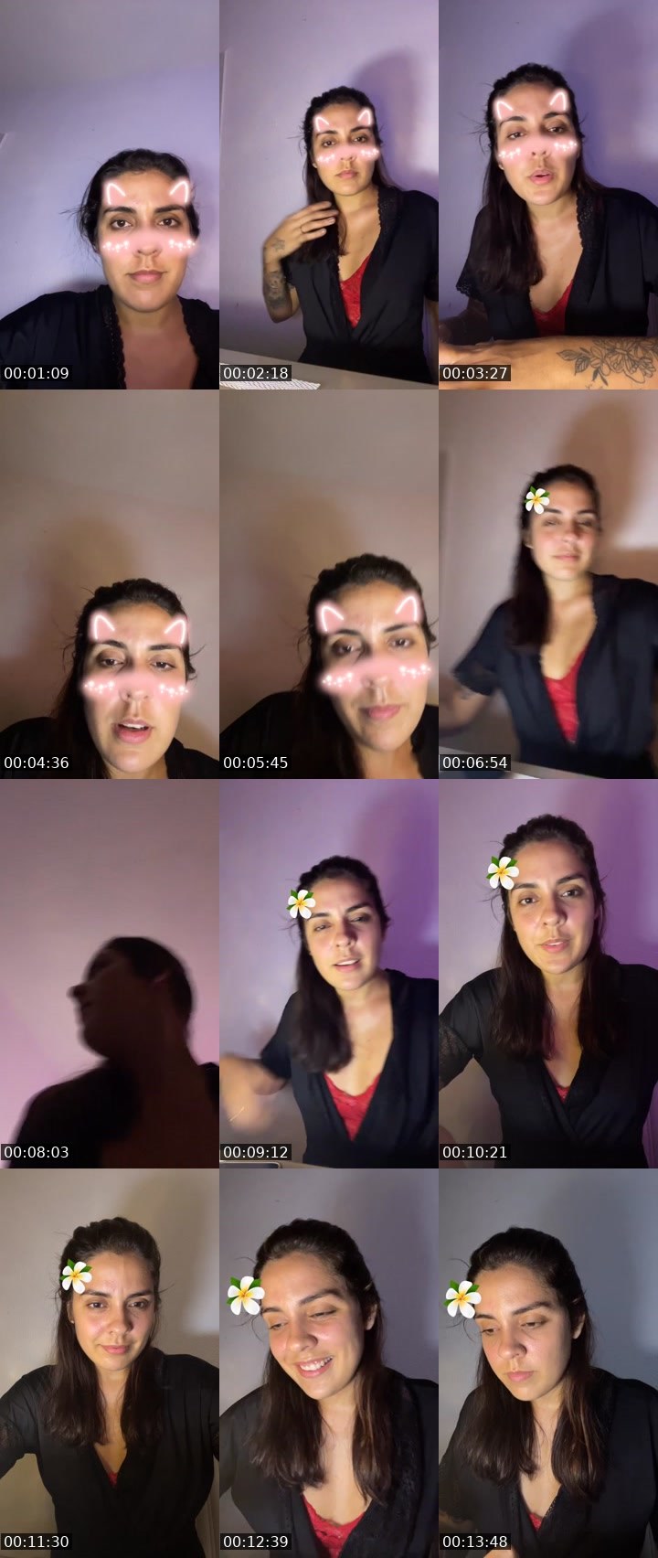 Contact-sheet preview of 🍒CherryMoon🍒's Liveme recording