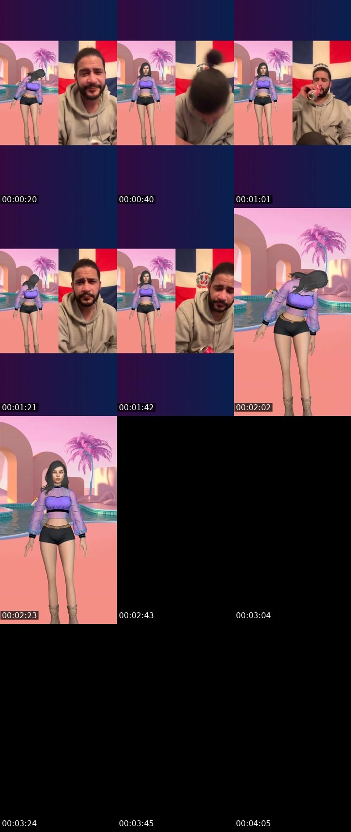 Contact-sheet preview of 🏦Kammalita ✊🏾's Liveme recording