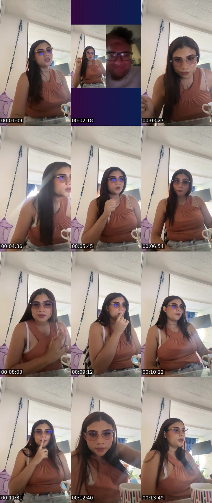 Contact-sheet preview of 🌐lizeth🎀 🧸's Liveme recording