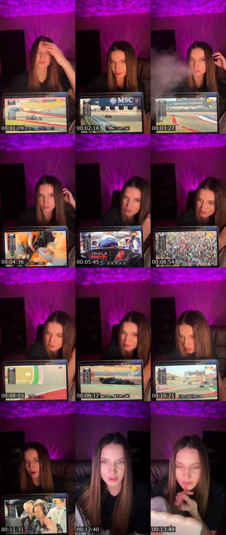Contact-sheet preview of NASTIA💙💛's Liveme recording